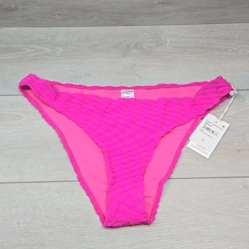 NWT Good American Women Hawiian Pink bottom Swim sz 4/XL